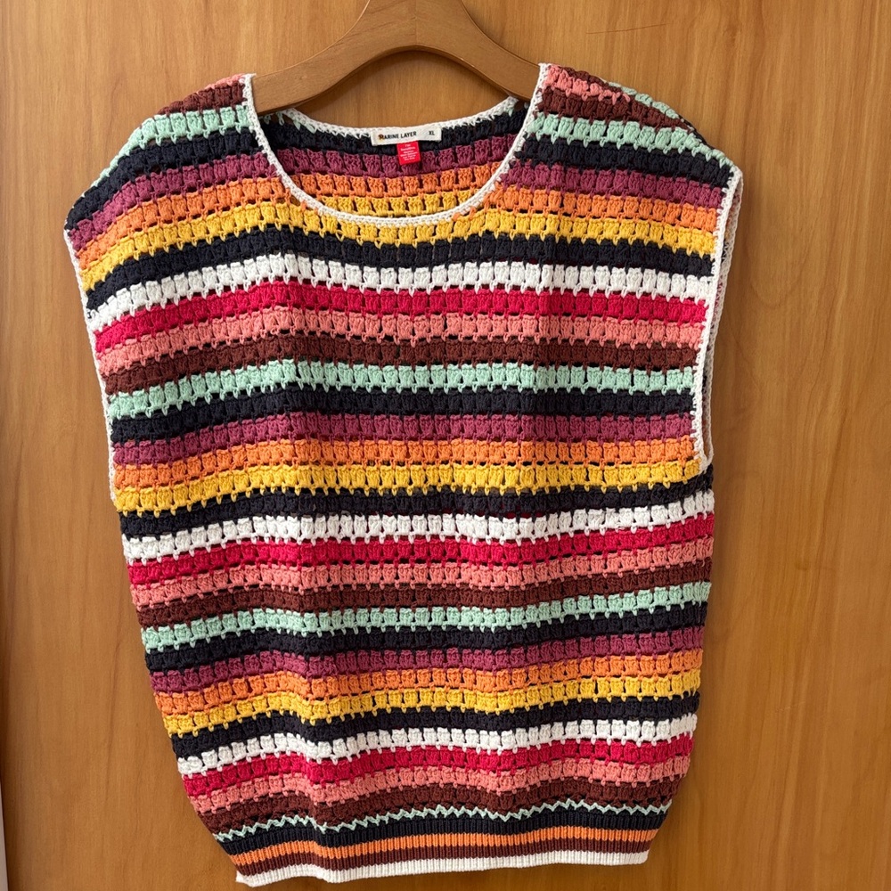 Marine Layer Colorful Striped Tank Top